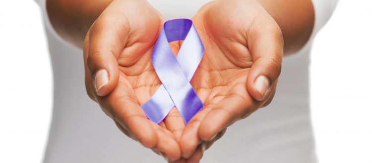 gastric cancer periwinkle ribbon hands
