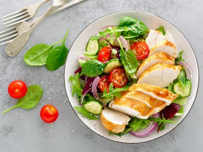 chicken white meat salad nutrition